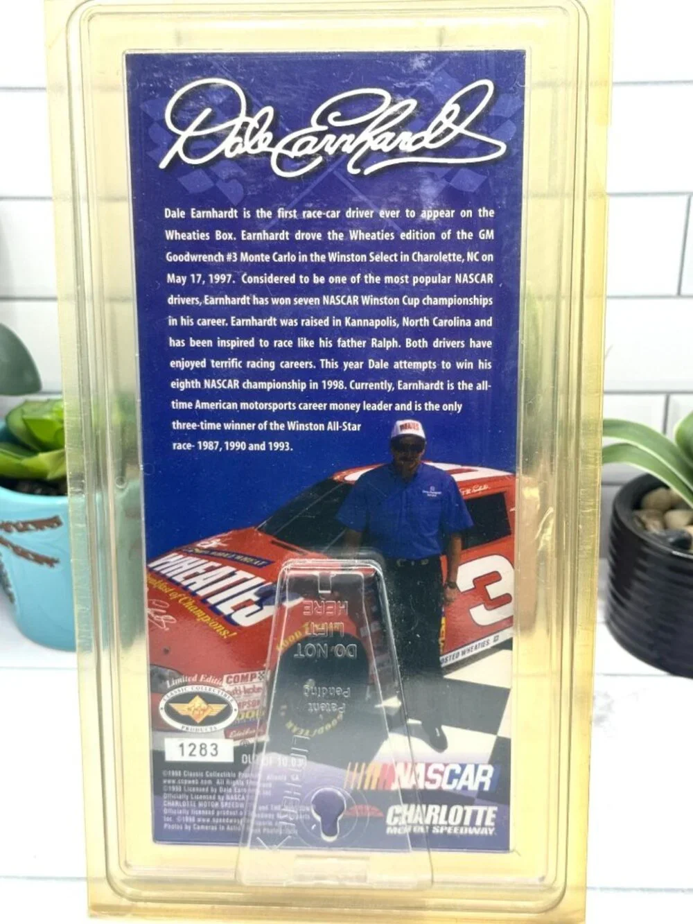 Dale Earnhardt 1997 Commemorative Ticket NASCAR Limited Edition